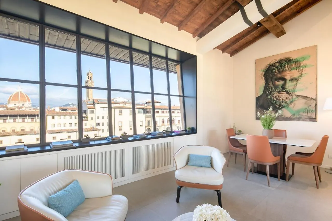 Attico Ponte Vecchio Vista Duomo+Parking+Terrazzo Apartment Florence